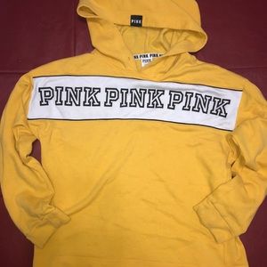 *SOLD* PINK Bright Yellow Hoodie 🍋
